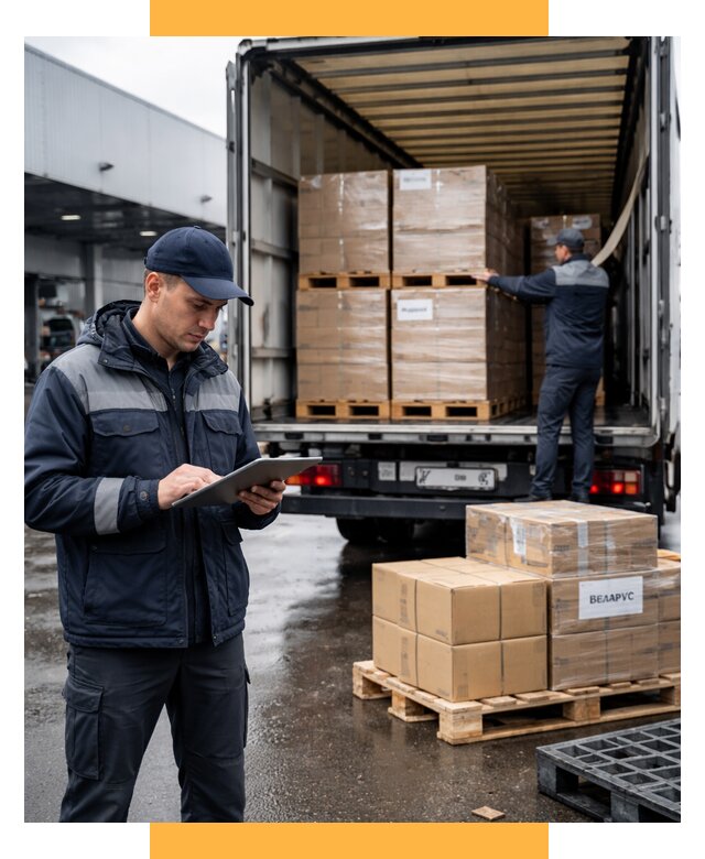 Доставка грузов из Беларуси от 15581 р. логистика СетСервис-Жвс