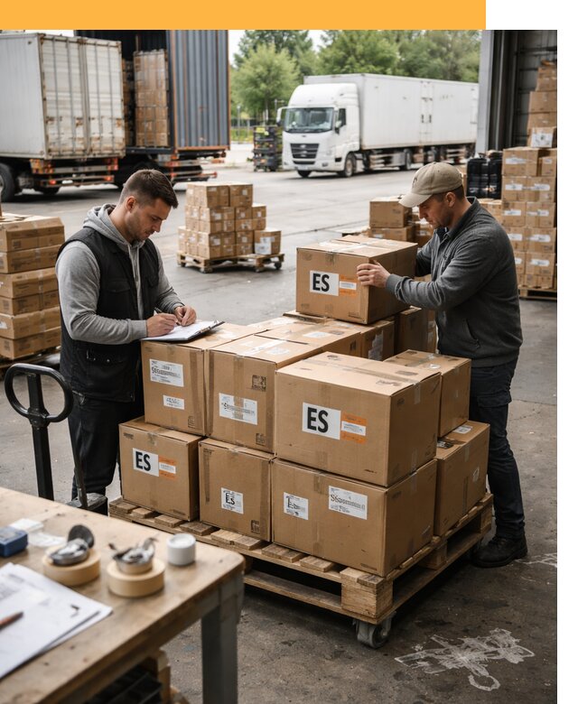 Доставка грузов в Испанию автотранспортом от 36355 руб