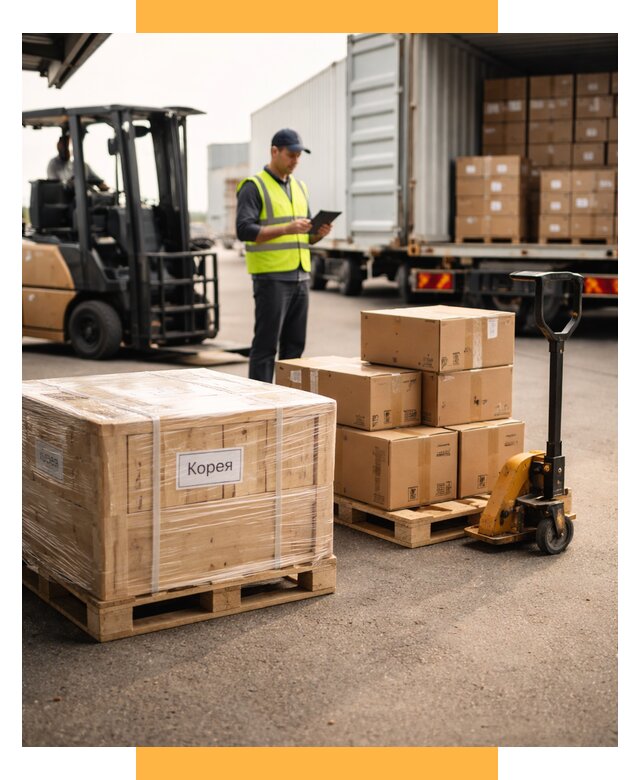 Доставка грузов в Корею из России от 36355 р. | СетСервис-Жвс