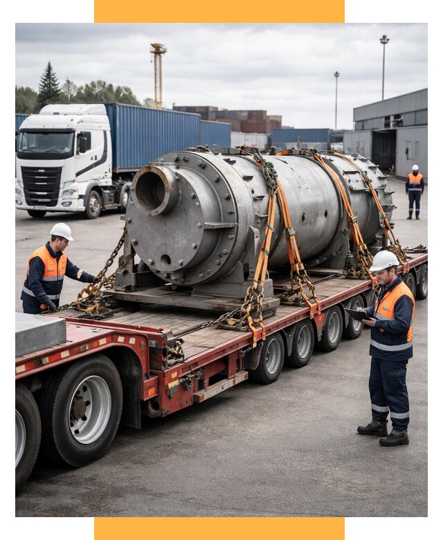 Перевозка тяжеловесных грузов под ключ от 155805 р. | СетСервис-Жвс