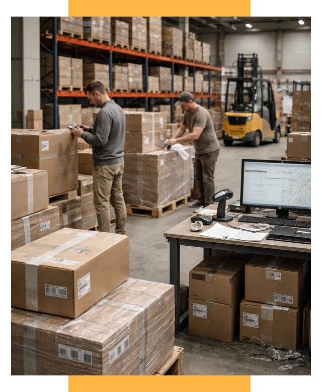 Склад консолидации в Европе от 6752 р., услуги СетСервис-Жвс